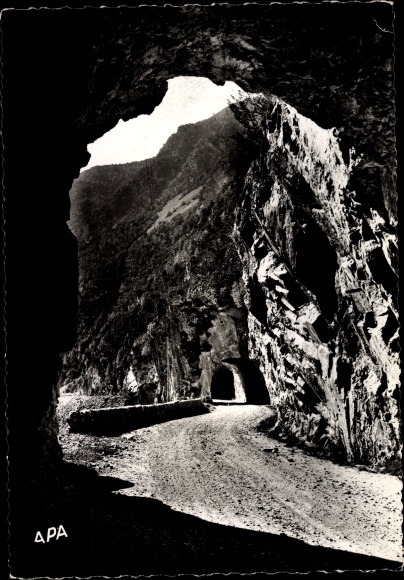 Postcard La Massana Andorra, Entree des Tunnels