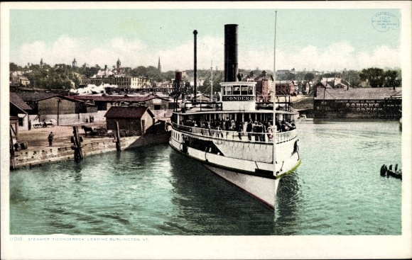 PC Burlington Vermont United States, steamers