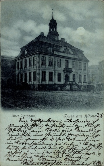 Moonlight, Hamburg Altona, Old Town Hall