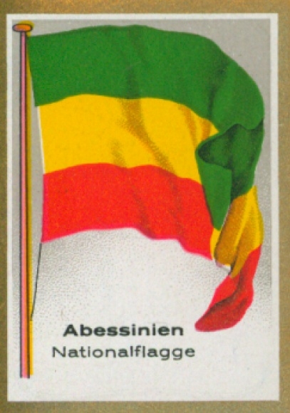 Collector's picture Ulmenried flag pictures No. 274, Abyssinia, national flag