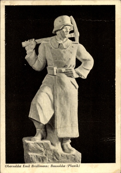 PC Obersoldat Emil Brüllmann, construction soldier, plastic
