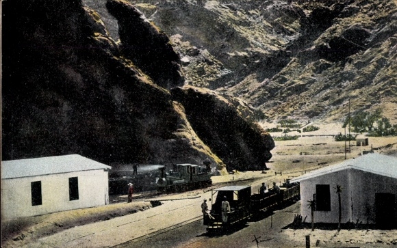 Postcard Namibia German South West Africa, Railway Swakopmund Windhoek through the Khan Mountains