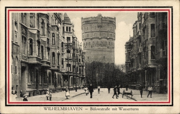 Wilhelmshaven on the North Sea, Bülowstraße, water tower