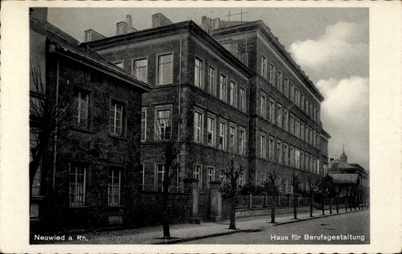 Postcard Neuwied am Rhein, House of Career Development