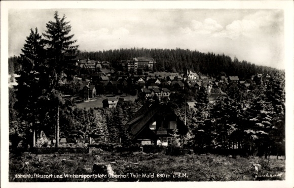 Oberhof in the Thuringian Forest, high-altitude health resort, winter sports area, Thuringian Forest, 830 m above sea level