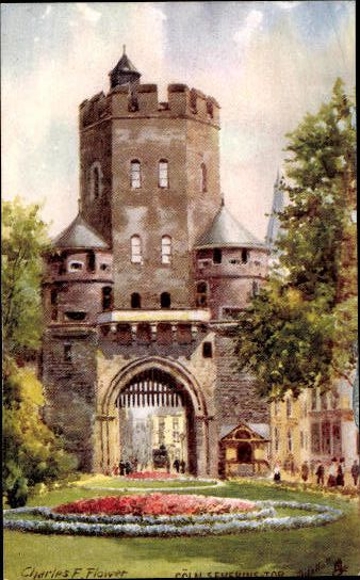 6 artists' PCs in envelope Cologne III, by Charles Flower Oilette series