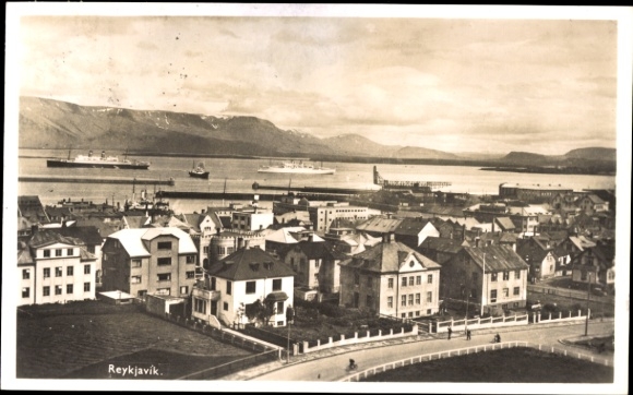 Postcard Reykjavík Iceland, general view