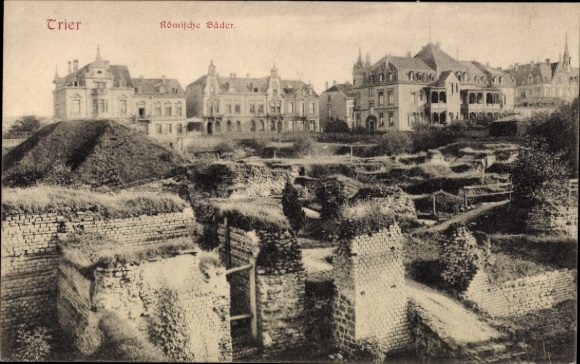 Trier on the Moselle, Roman baths, ruins