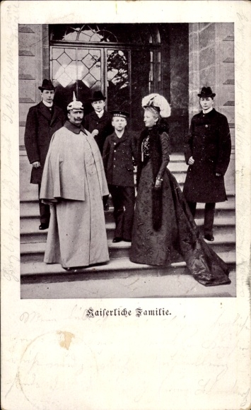 Kaiser Wilhelm II, Empress Auguste Viktoria, Imperial Family, Princes