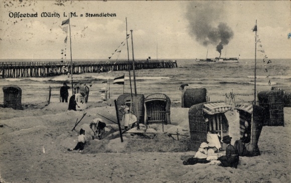 Baltic Sea resort of Graal-Müritz, beach life