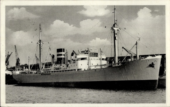 Postcard MS Togo, German Africa Line