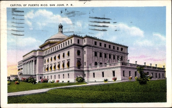Postcard San Juan Puerto Rico, Capitol of Puerto Rico