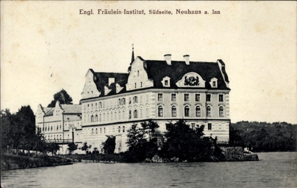 Neuhaus am Inn, Lower Bavaria, English Ladies' Institute, south side, Neuhaus am Inn, water view
