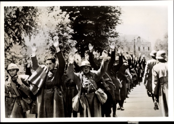 Photo French prisoners of war on the way to the prison camp, May 1940 ...