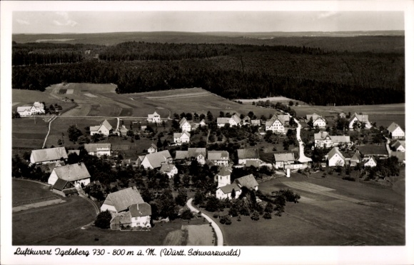 Igelsberg, Freudenstadt in the Black Forest, air spa resort, landscape, houses, Black Forest