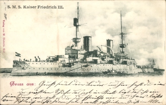 German warship, SMS Kaiser Friedrich III, Imperial Navy