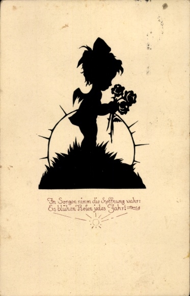 Paper cut Ak: In times of worry, perceive hope; roses bloom every year.