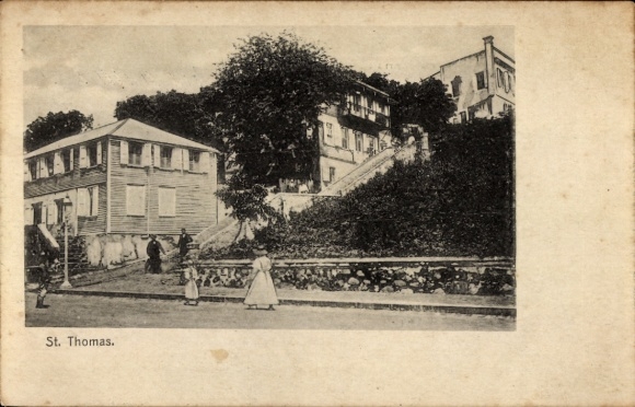 Postcard Saint Thomas US Virgin Islands, partial view