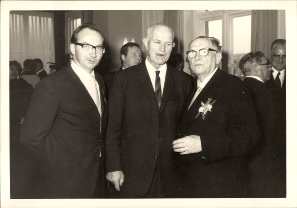 Photo Berlin 1967, Richard Schröder, Richard Oberheck?, GEW comrades