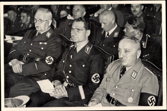 Ss Rudolf Hess Collective picture Rudolf Hess in SS uniform, SA leader, Congress d ...