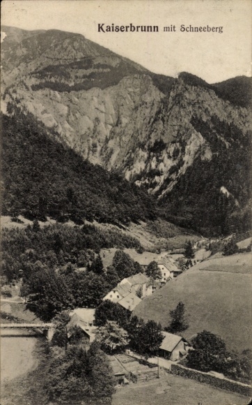 Kaiserbrunn, Reichenau an der Rax, Lower Austria, general view, Schneeberg