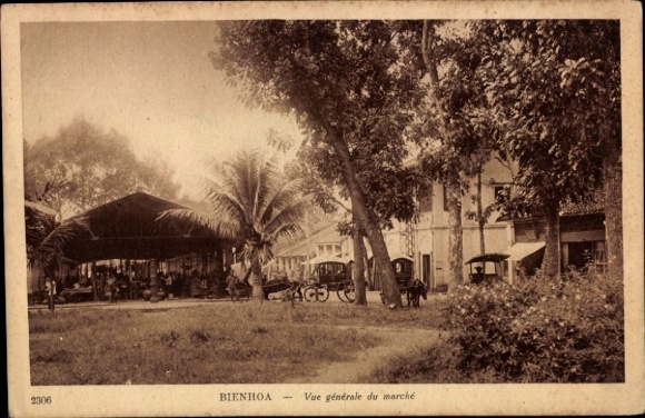 CPA Biên Hòa Hanoï Vietnam, vue generale du marché