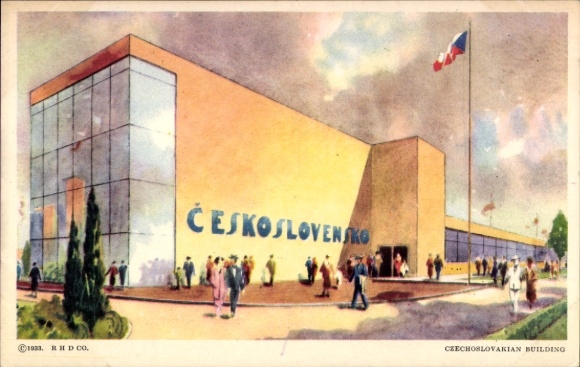 PC Chicago, Illinois, USA, Century of Progress, Czechoslovakian Building