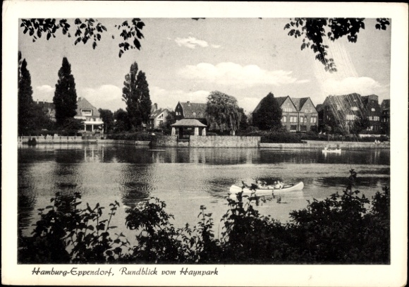 Hamburg North Eppendorf, panoramic view from Haynpark