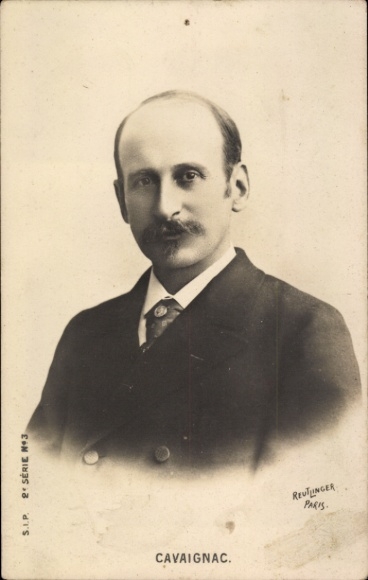Postcard Politician France, portrait of Cavaignac