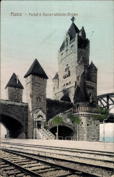 Postcard Mainz am Rhein, Kaiser Wilhelm Bridge, Portal | 4444120