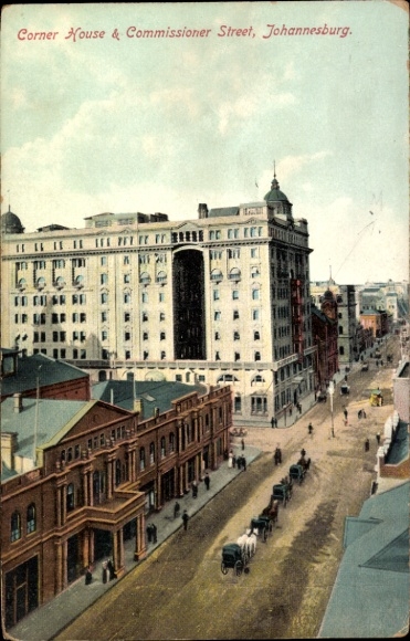 Postcard Johannesburg South Africa, Corner House, Commissioner Street,