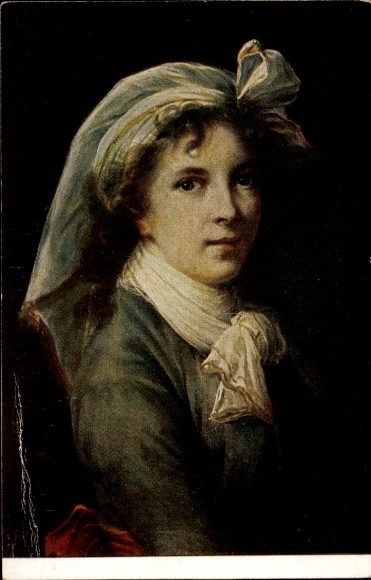 Artist Postcard Lebrun, Virginia, painted portrait