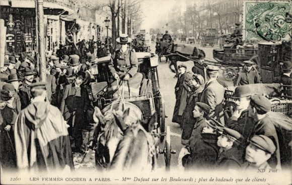 PC Paris I., Paris Nouveau, Les femmes cocher, Mme Dufaut