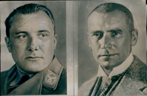 Photo Nuremberg Trials, Martin Bormann, Wilhelm Frick, portraits