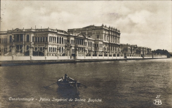 Postcard Constantinople Istanbul Türkiye, Palais Impérial de Dolma Bagtché