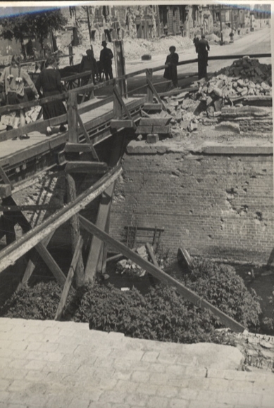 Original photo Berlin Kreuzberg, Großbeerenbrücke, around 1946, approx. 12x17 cm