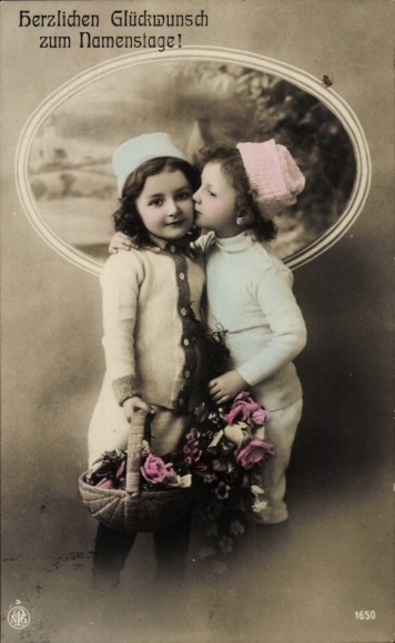 Congratulations on your name day, children, flowers