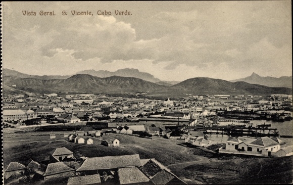 Postcard São Vicente Cabo Verde Cape Verde, general view