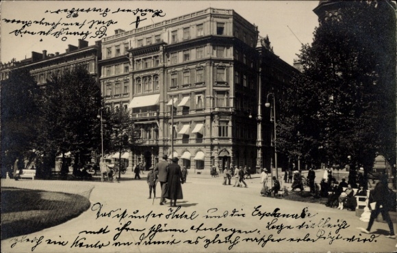 Photo Postcard Helsinki Finland, Esplanade