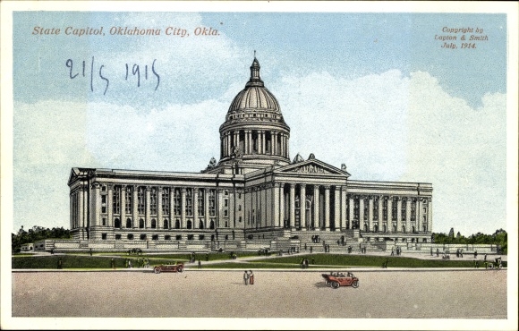Postcard Oklahoma City Oklahoma USA, State Capitol