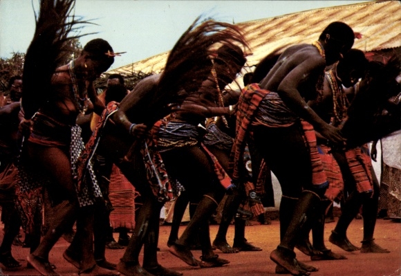 Postcard Togo, customs and folklore