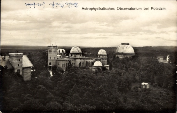 Postcard Potsdam, Astrophysical Observatory, Observatory