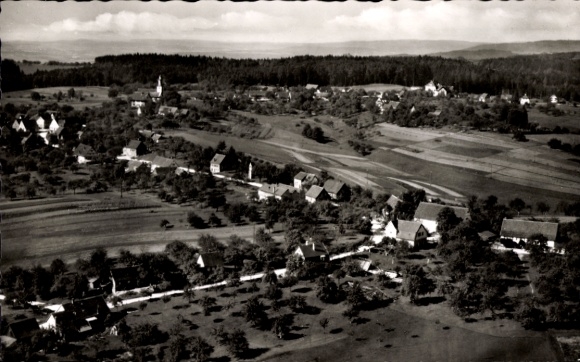 Althütte in the Welzheim Forest, Württemberg, a landscape with villages, fields, forests, and a health resort