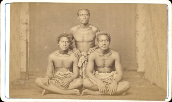 Photo Three men from Apia Samoa