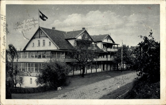 Postcard Stecklenberg Thale im Harz, Youth Hostel, Suderoderstraße 20