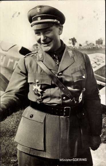 Postcard Hermann Göring, Reichsmarschall, Oberbefehlshaber der ...