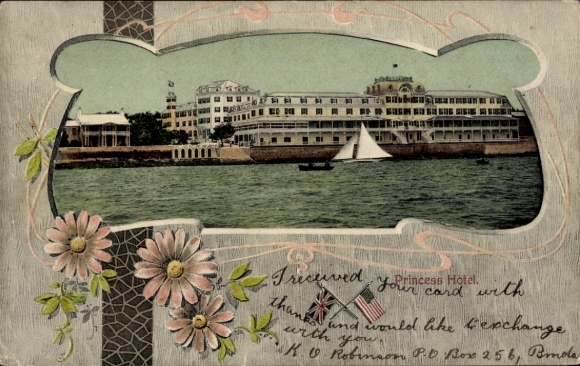 Passepartout Postcard Bermuda, Princess Hotel