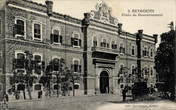 PC Beirut Beyrouth Lebanon, Palais du Gouvernement, by Deychamps, Bisters