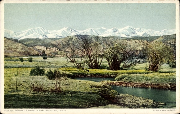 Postcard Trinidad Colorado United States, Snowy Range