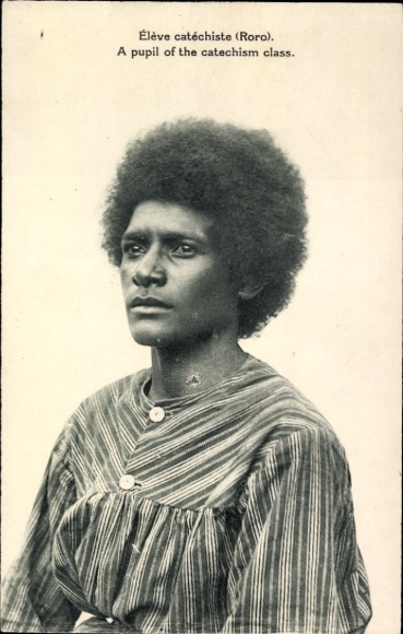 CPA Nouvelle Guinee, Eleve catechiste